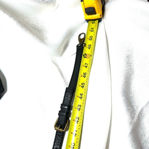 Lucky Brand Black Leather Crossbody Bag Expandable with Adjustable Strap - Picture 7 of 8